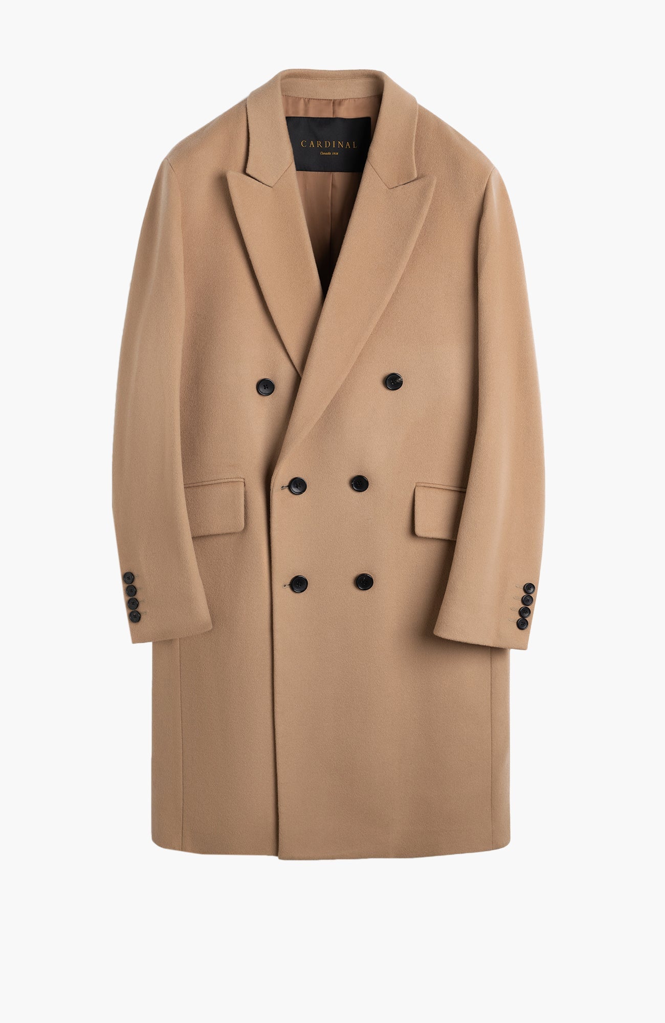 Thomas Wool & Cashmere Camel Overcoat - Cardinal of Canada-CA - Thomas Wool & Cashmere Camel Overcoat