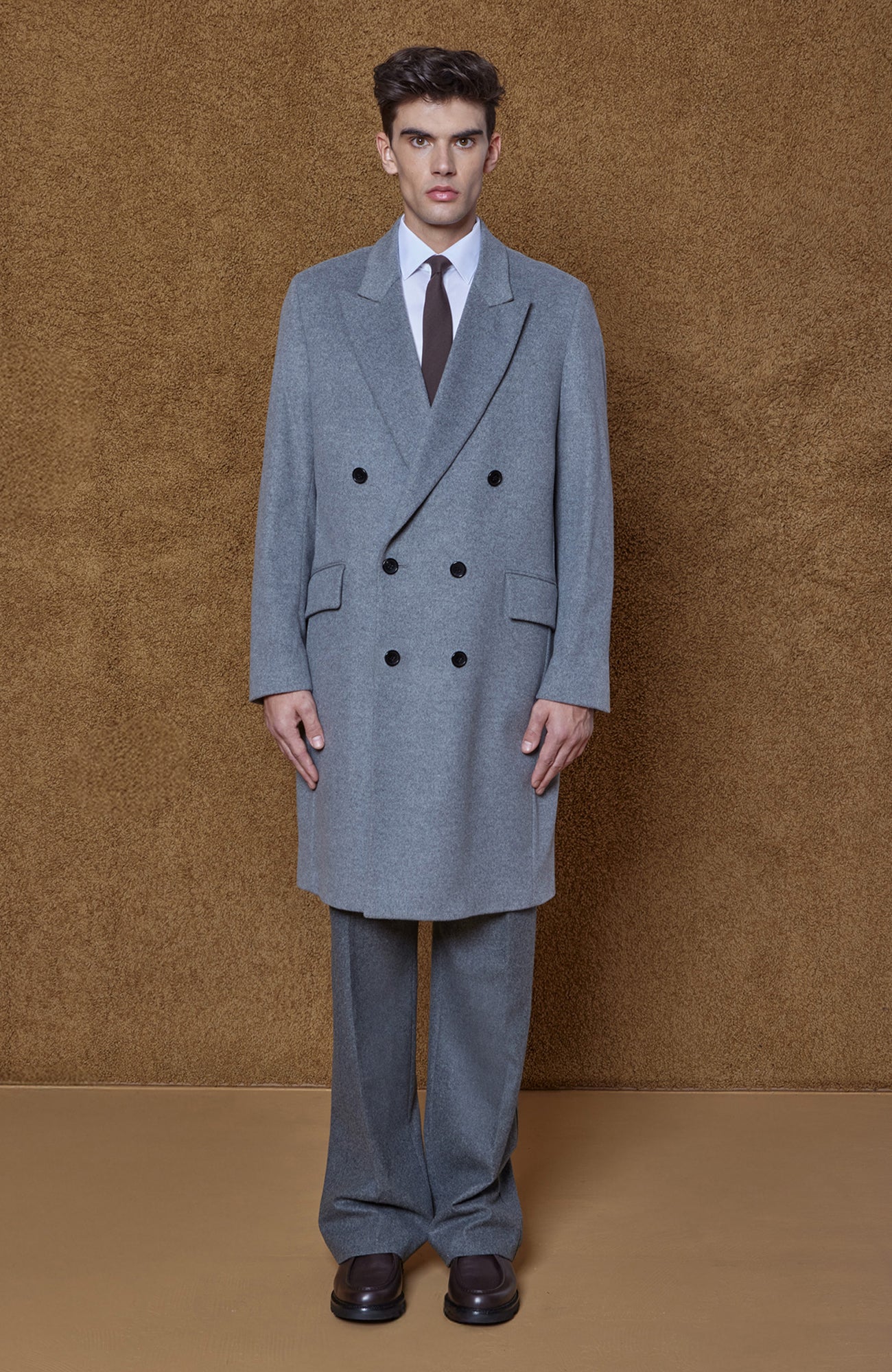 THOMAS WOOL & CASHMERE GREY OVERCOAT - MENS - Cardinal of Canada - CA - THOMAS WOOL & CASHMERE GREY OVERCOAT