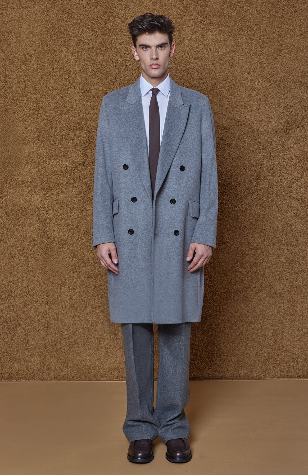 THOMAS WOOL & CASHMERE GREY OVERCOAT - MENS - Cardinal of Canada - CA - THOMAS WOOL & CASHMERE GREY OVERCOAT