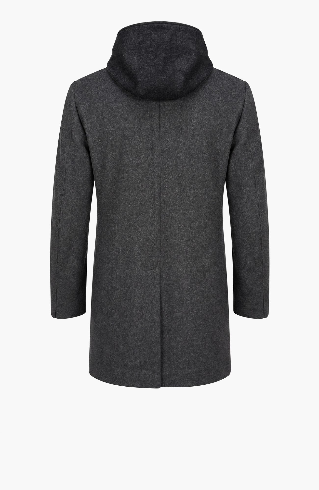 Titan Charcoal Wool & Cashmere Topcoat - MENS - Cardinal of Canada-CA - Titan Charcoal Wool & Cashmere Topcoat