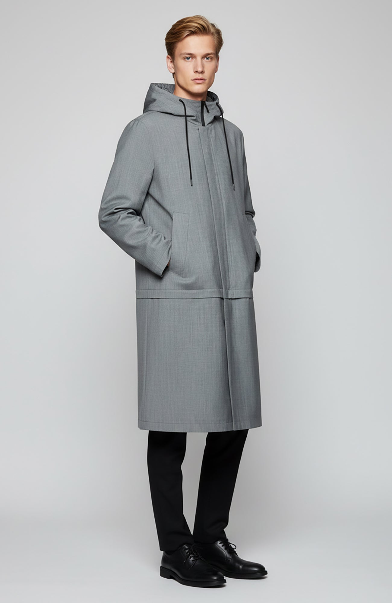 Trent Light Grey Modern Water Resistant Topcoat - Cardinal of Canada - CA - Trent Light Grey Modern Water Resistant Topcoat
