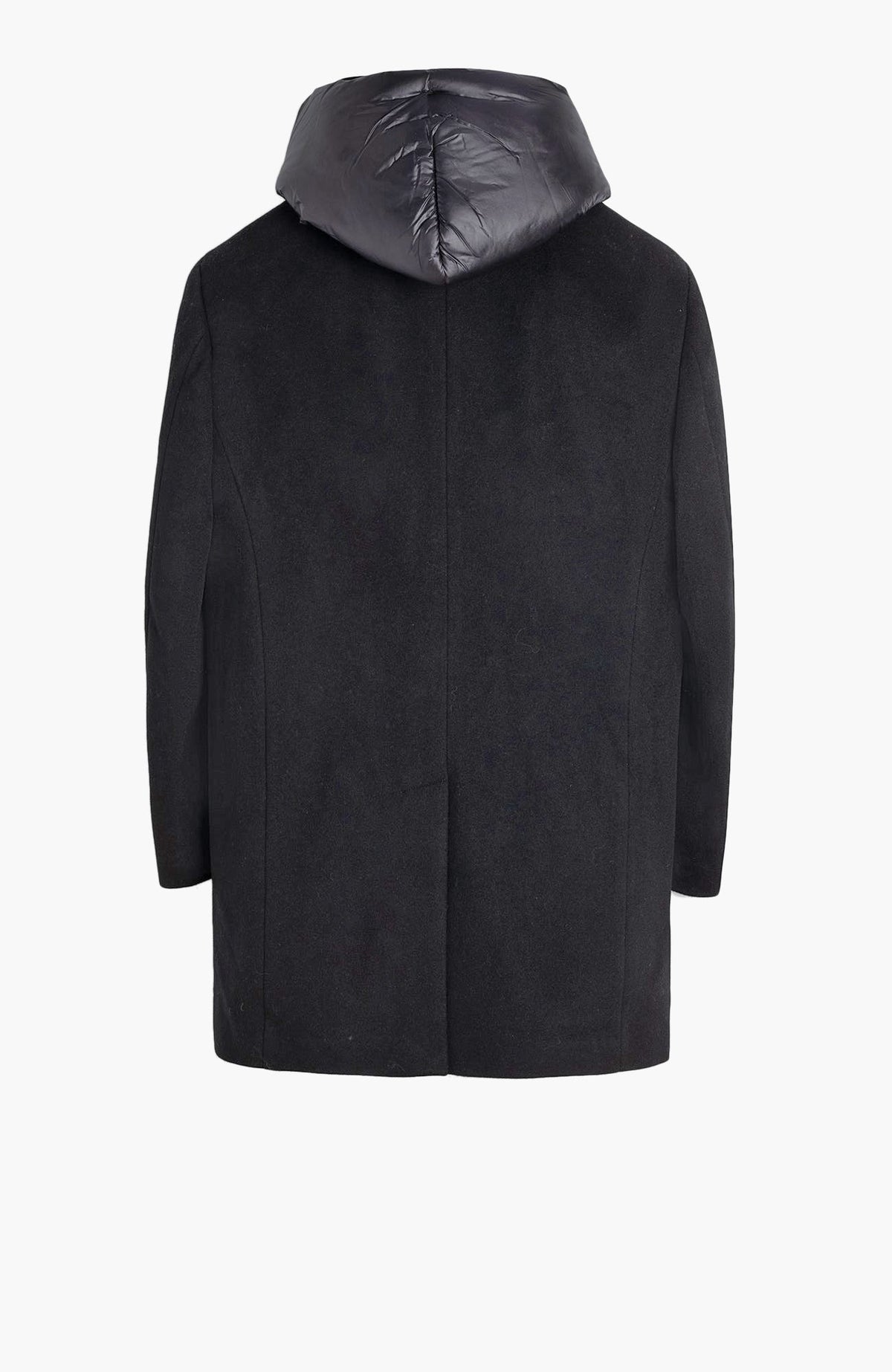 Trenton Black Wool & Cashmere Topcoat - Cardinal of Canada-CA - Trenton Black Wool & Cashmere Topcoat