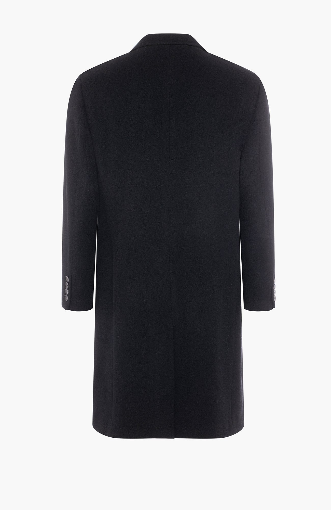 Trevor Black Wool Topcoat-Black - MENS - Cardinal of Canada-CA - Trevor Black Wool Topcoat-Black