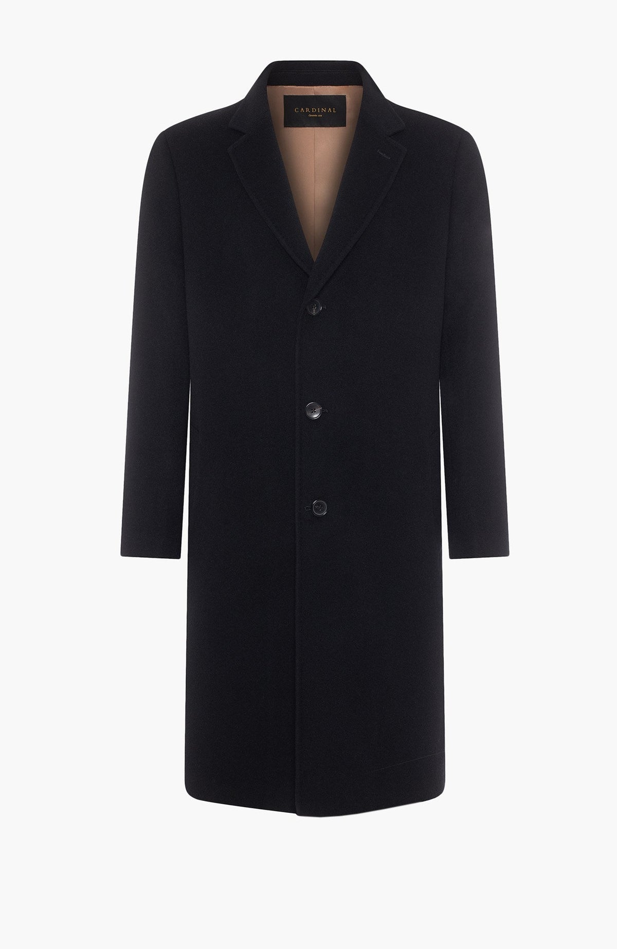 Trevor Black Wool Topcoat-Black - MENS - Cardinal of Canada-CA - Trevor Black Wool Topcoat-Black