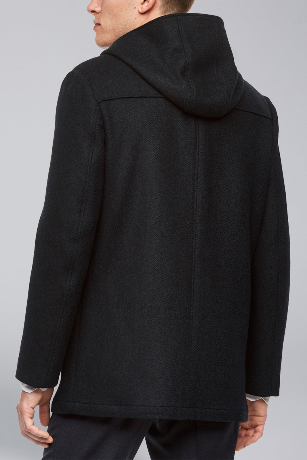 Mens Jackets | Duffel Wool McAllister Coat in Olive