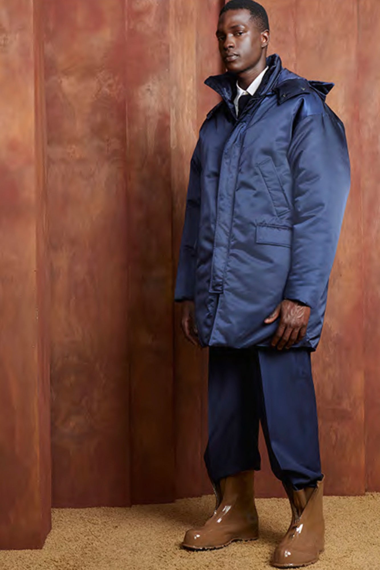 LIMITED EDITION: TRAVIS NAVY PUFFER COAT - MENS - Cardinal of Canada-CA - TRAVIS NAVY PUFFER COAT 38 inch length