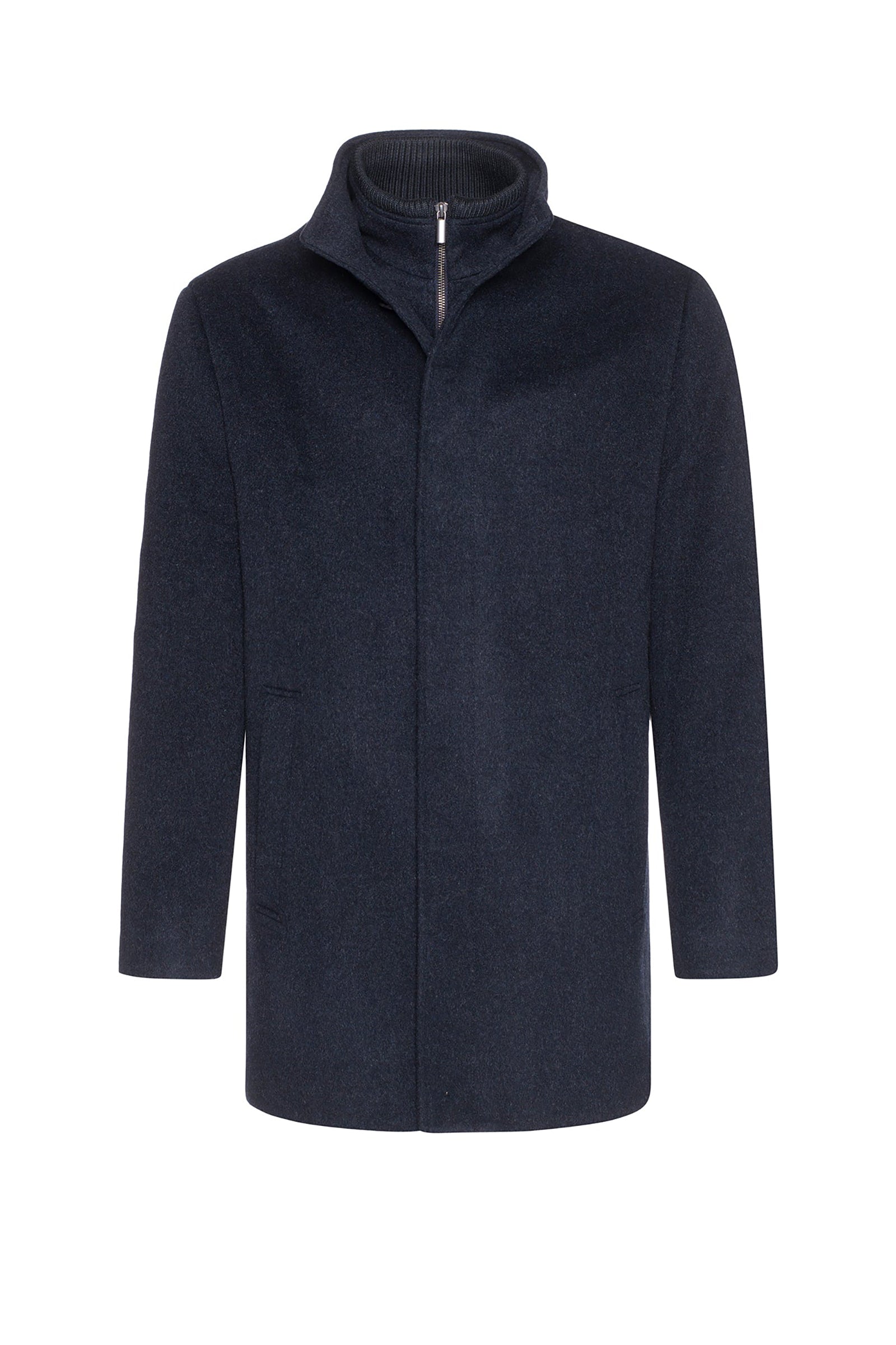 MONT-ROYAL CHARCOAL WOOL & CASHMERE CAR COAT