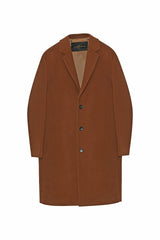 SELWYN DARK VICUNA TOP WOOL COAT - Cardinal of Canada-CA - Selwyn vicuna wool top coat 40 inch length
