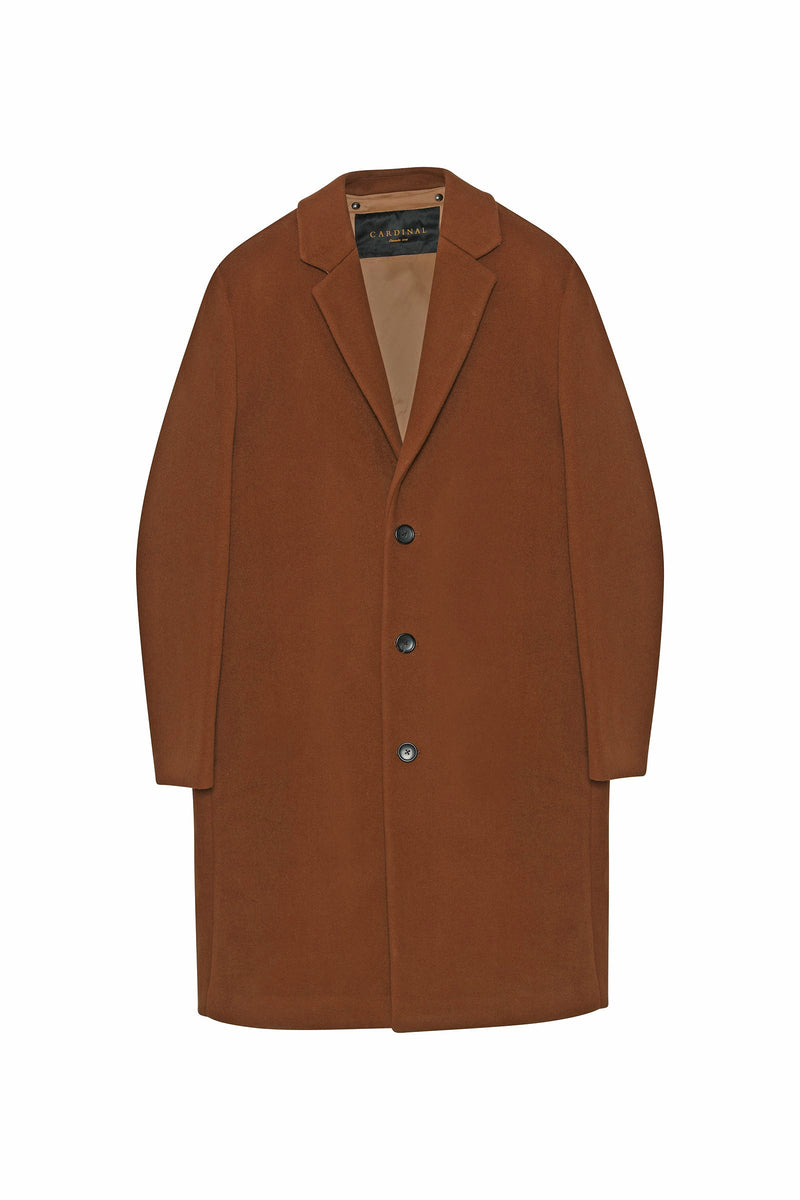 SELWYN DARK VICUNA TOP WOOL COAT - Cardinal of Canada-CA - Selwyn vicuna wool top coat 40 inch length