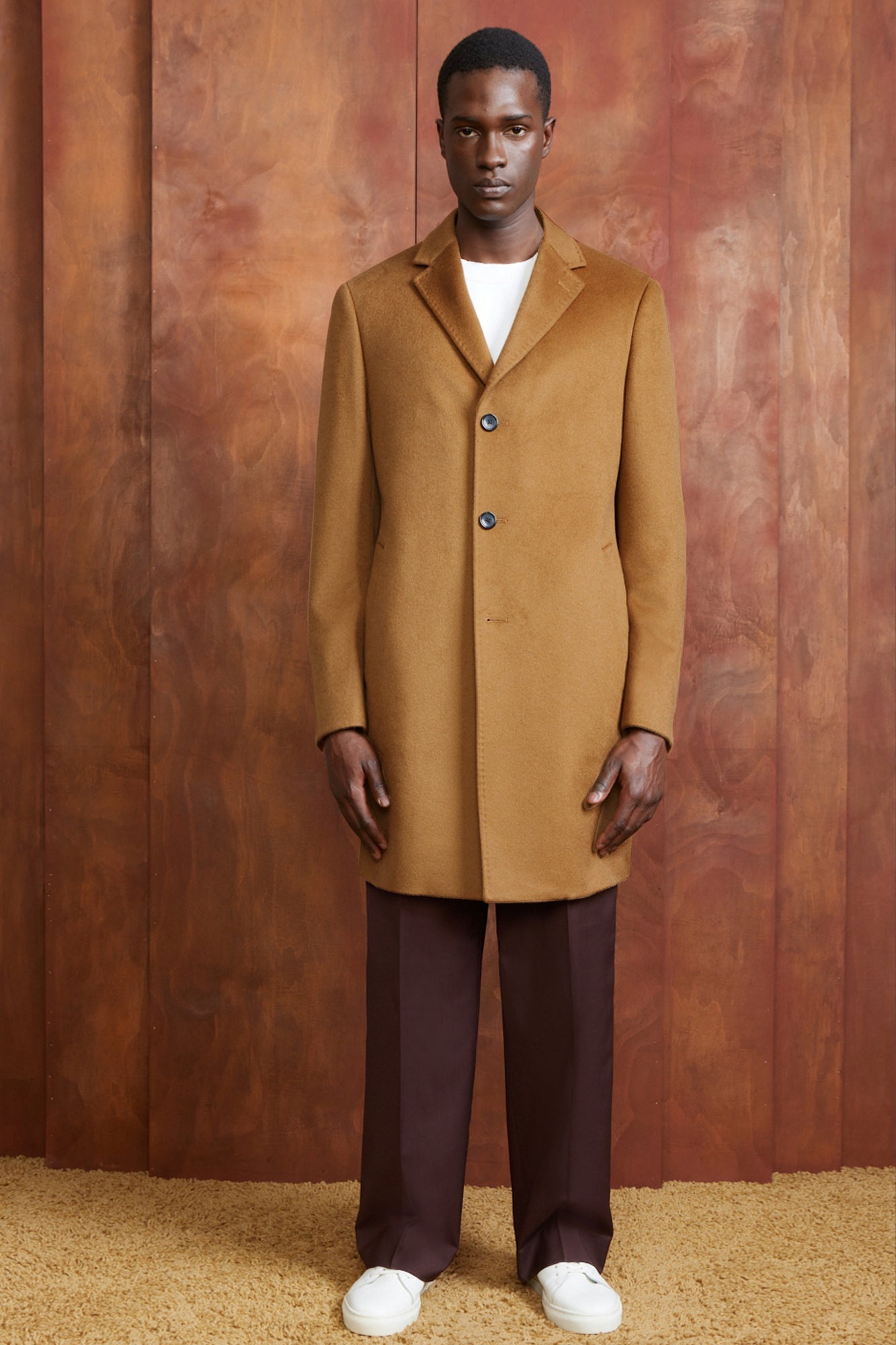 Khaki wool coat outlet mens