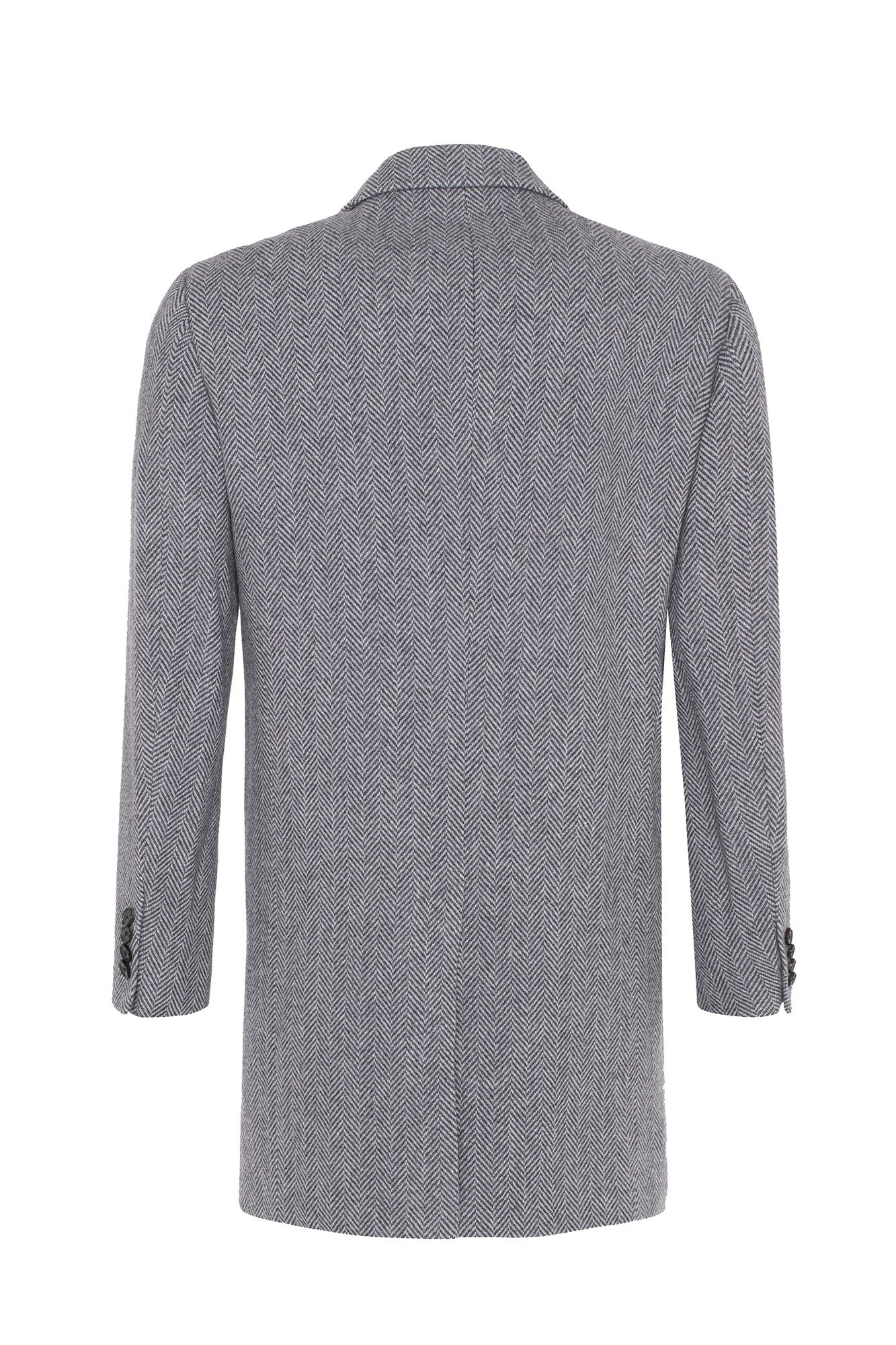 Joseph abboud store gray herringbone topcoat