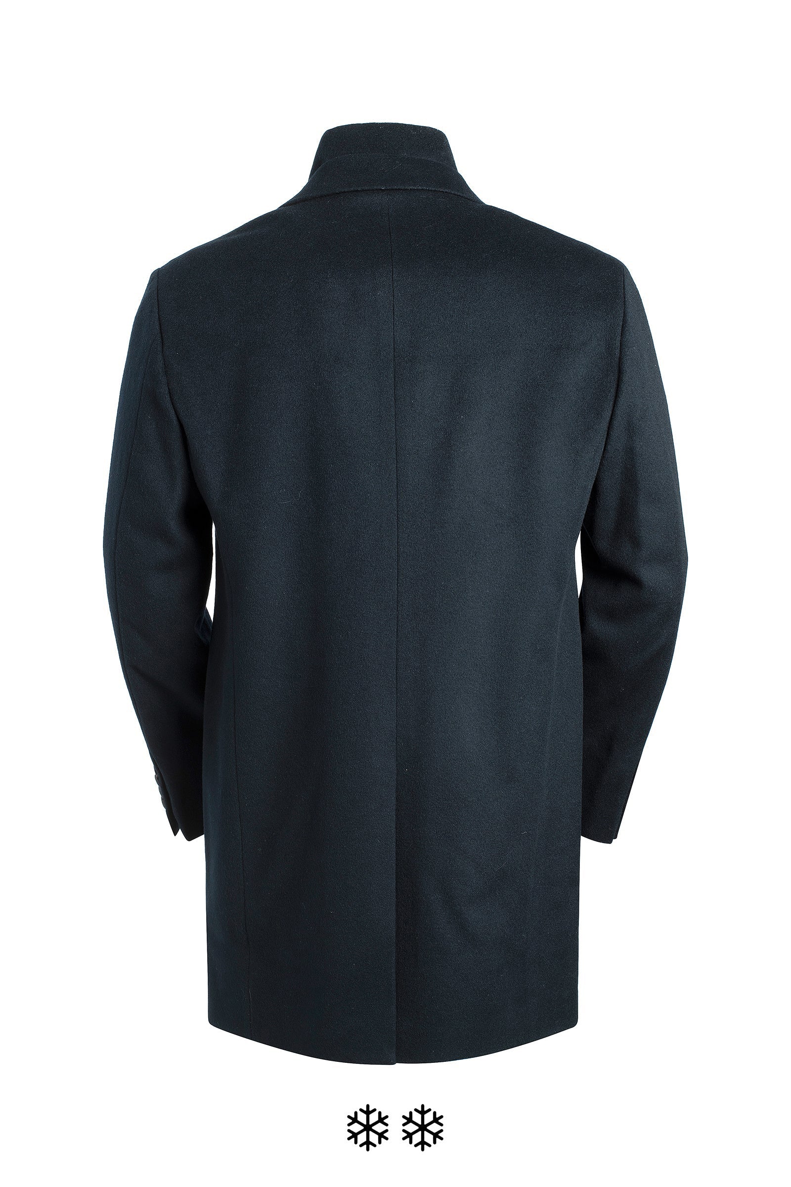 TERRENCE NAVY WOOL & CASHMERE TOPCOAT - Cardinal of Canada-CA - Terrence navy wool and cashmere topcoat