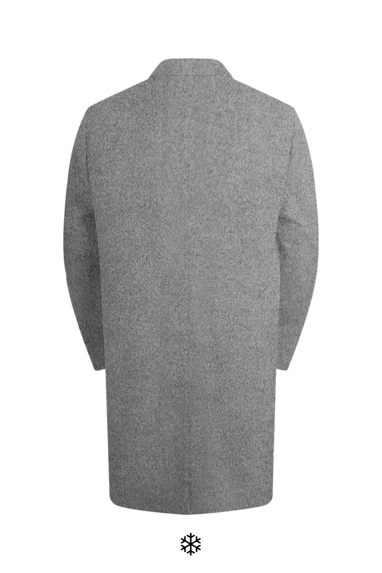THOMAS WOOL & CASHMERE GREY OVERCOAT - MENS - Cardinal of Canada-CA - Thomas wool and cashmere topcoat in grey