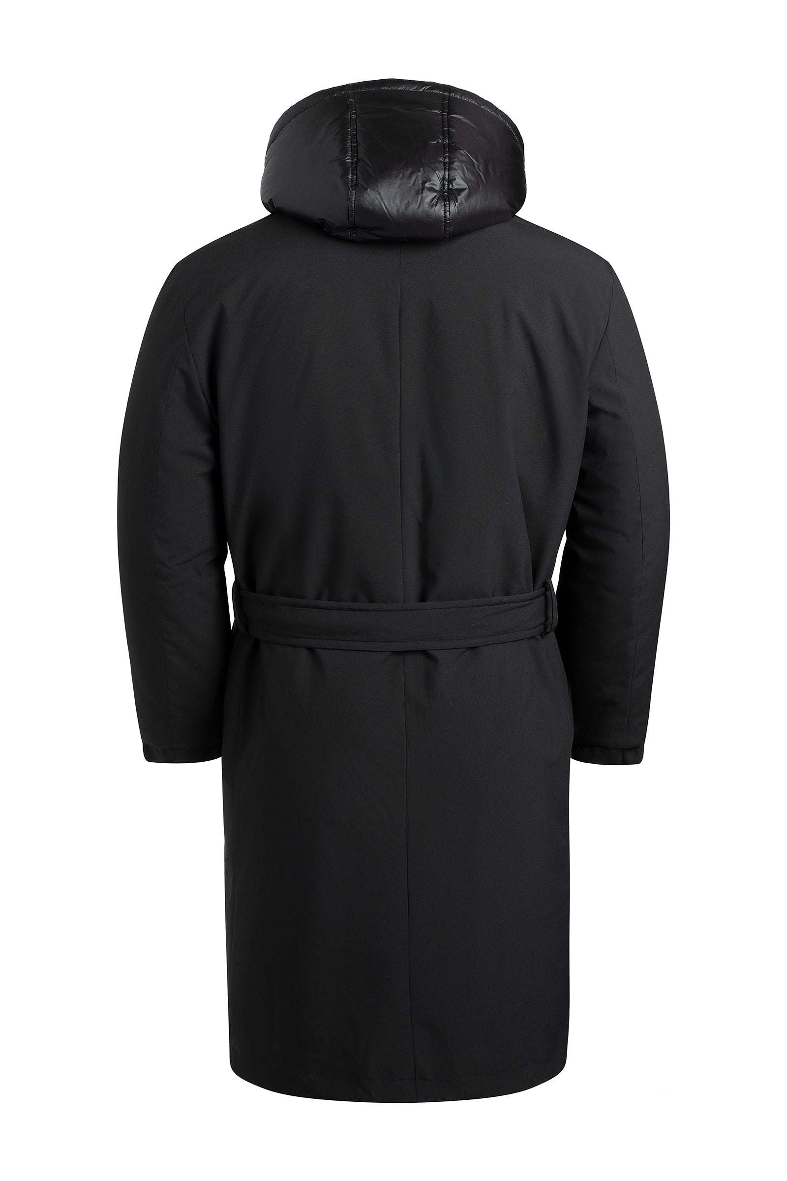 TYLER BLACK TRENCH COAT WITH PRIMALOFT LINING - Cardinal of Canada-CA - Tyler black belted trench coat 42 inch length with primaloft