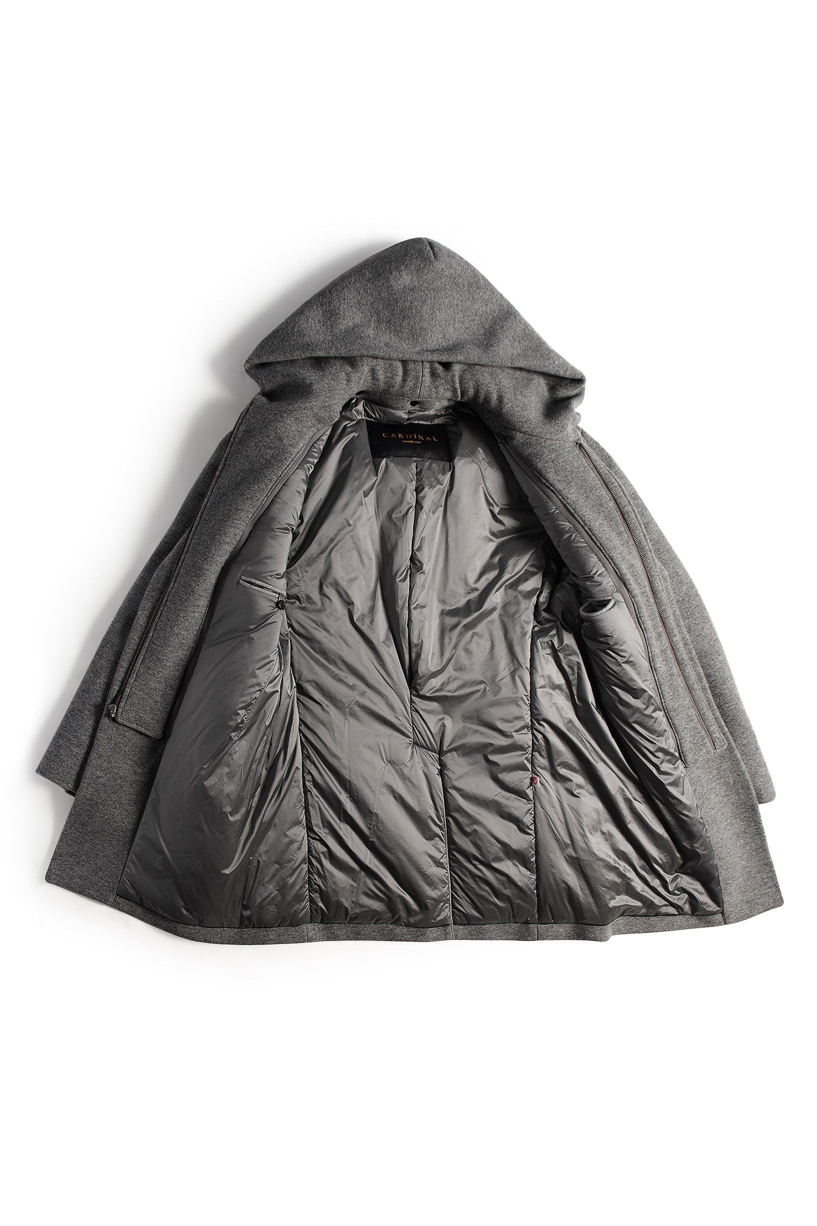 TYSON CHARCOAL TOPCOAT WITH PRIMALOFT INSULATION